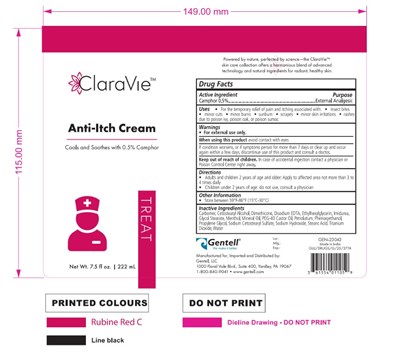 Claravie™  Anti-itch Cream (Anti Itch Cream 7.5oz Label)
